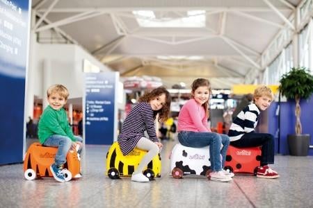 Trunki kinderkoffers meivakantie in stijl, Wieltjes, Hard kunststof, Nieuw, Minder dan 50 cm