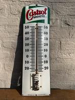 Rare petit thermomètre à panneau d'affichage Castrol., Enlèvement ou Envoi, Comme neuf, Panneau publicitaire