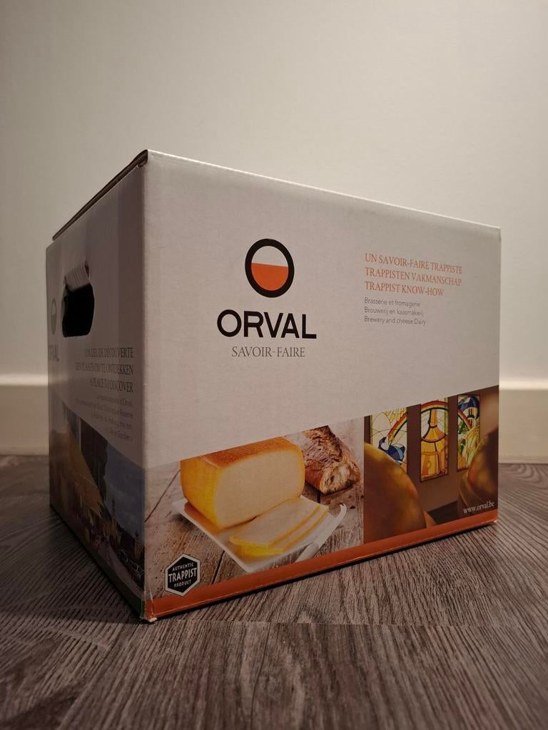Orval Trappist bier, 2 geschenkboxen van 2023 met Orval glas, Collections, Marques de bière, Neuf, Bouteille(s), Autres marques