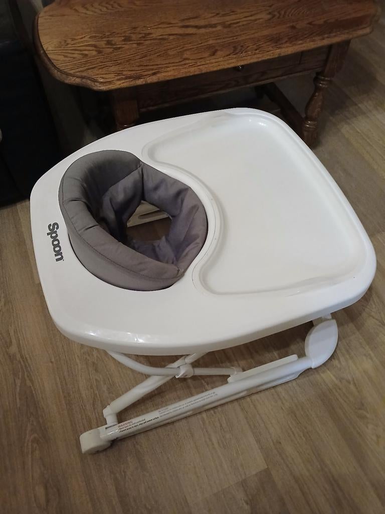 LOOPSTOEL MERK SPOON Hoogte verstelbaar (drie hoogtestanden, Ophalen, Gebruikt, Verstelbaar