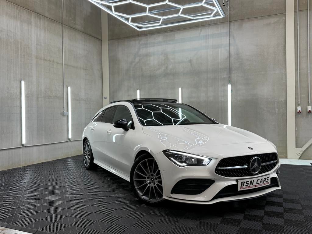 MERCEDES-BENZ CLA200D/AMG/NIGHT/PANO/CAMERA/SFEER/GARANTIE, Auto's, Achterwielaandrijving, Alcantara, Wit, https://public.car-pass.be/vhr/caf1fce6-4c7e-489f-b608-6b240bd50868