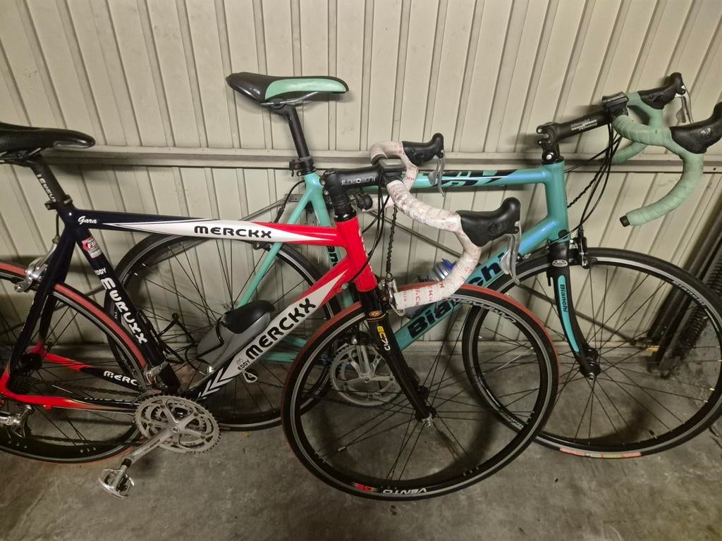 Eddy metckx en bianchi koersfiets, Ophalen