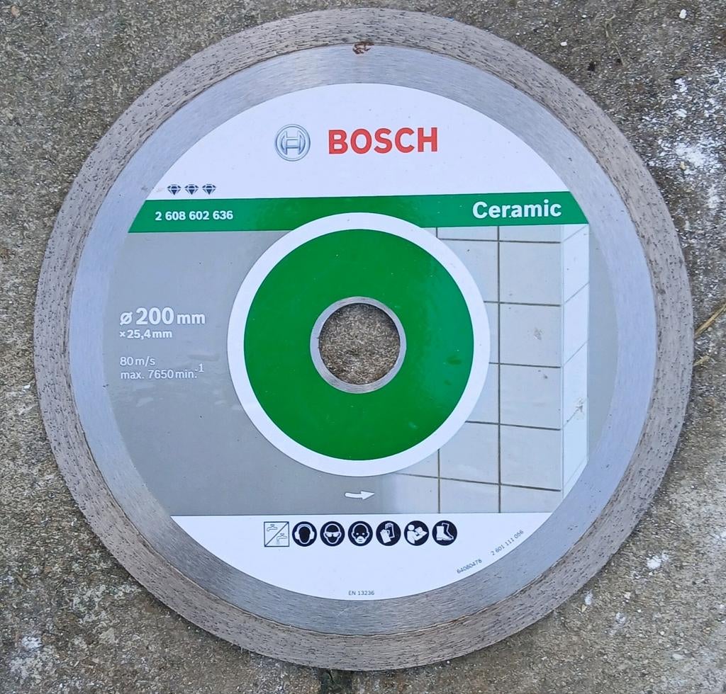 Disque céramique 200 mm BOSCH, Bricolage & Construction, Outillage | Scies mécaniques, Enlèvement, Neuf, Scie circulaire, BOSCH