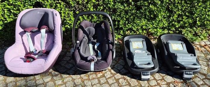Maxi Cosi Pebble, Pearl, 2x isofix Familyfix, Ophalen, Gebruikt, Maxi-Cosi, Isofix