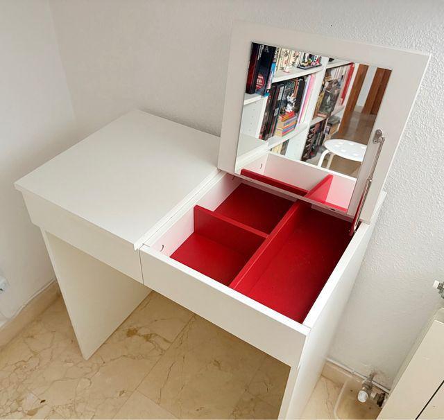 IKEA BRIMNES Coiffeuse Blanc 70 x42, Maison & Meubles, Tables | Coiffeuses, Utilisé, Moins de 100 cm, 100 à 150 cm, Verre, Enlèvement