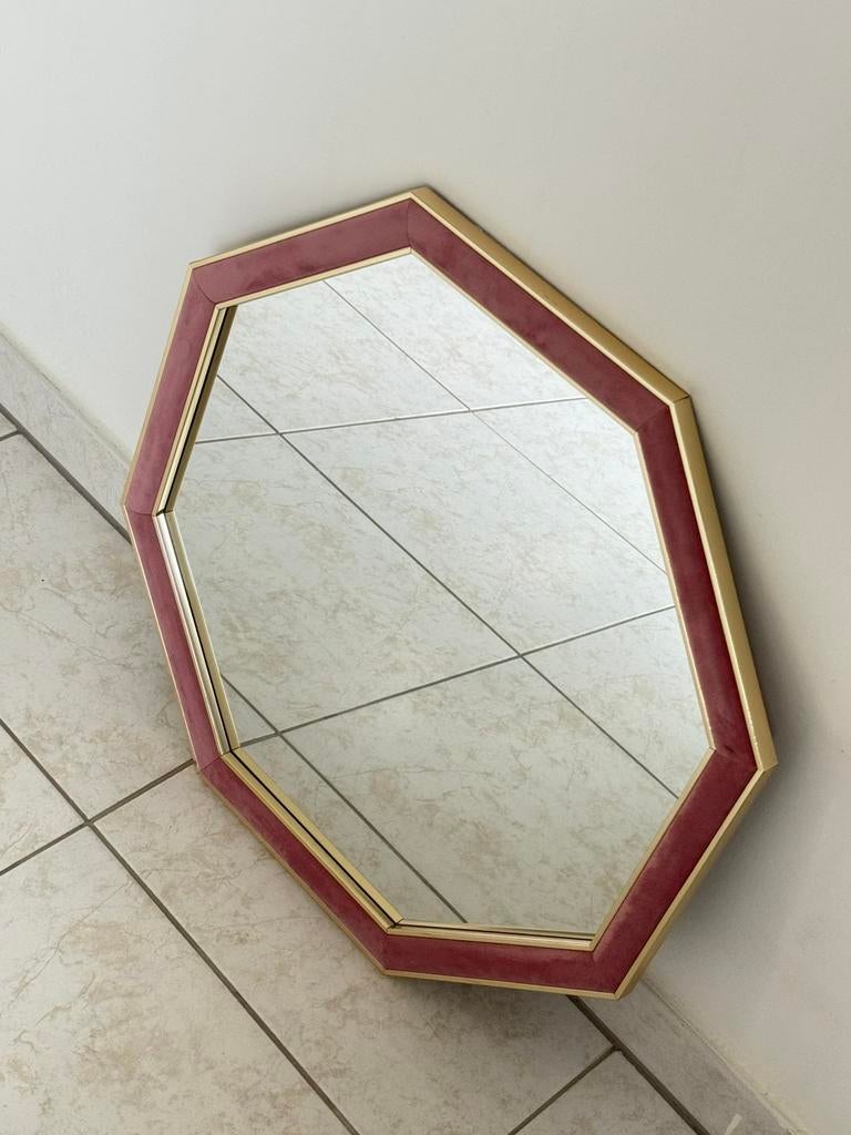 Miroir rose/doré, Maison & Meubles, Accessoires pour la Maison | Miroirs, Enlèvement, Comme neuf