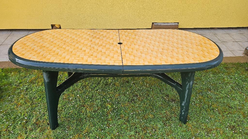 Table+4 chaises, Jardin & Terrasse, Tables de jardin, Enlèvement, Utilisé