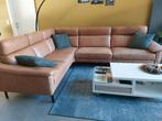 Lederen hoeksalon met elektrische relax, Ophalen, Gebruikt, Leer, Hoeksalon