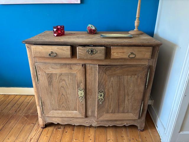 Dressoir van ruw hout, Huis en Inrichting, Kasten | Dressoirs, Gebruikt, 100 tot 150 cm, 50 tot 75 cm, Met lade(s), Met deur(en)