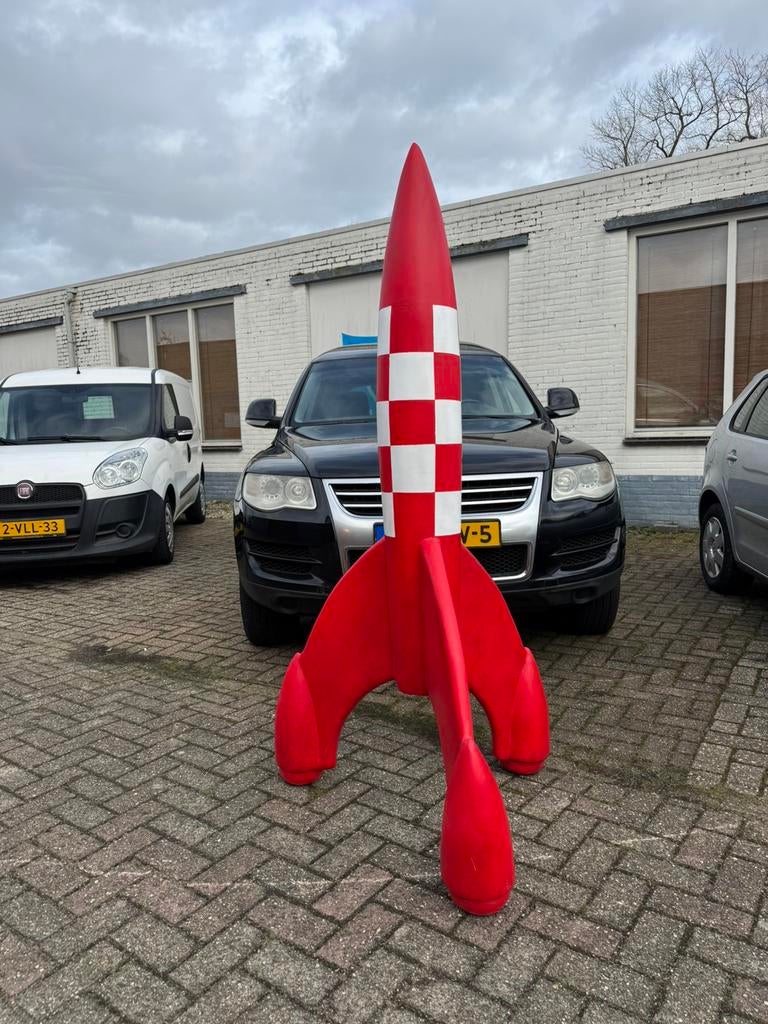 Grote Kuifje Raket beeld XL, Verzamelen, Ophalen, Gebruikt, Fantasy
