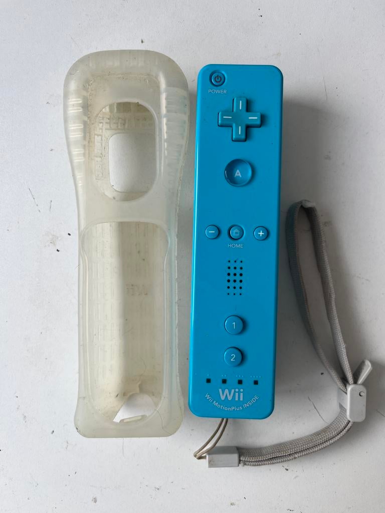 Manette Wii MotionPlus officielle (Bleue)+ Dragonne + Housse, Consoles de jeu & Jeux vidéo, Enlèvement ou Envoi, Comme neuf