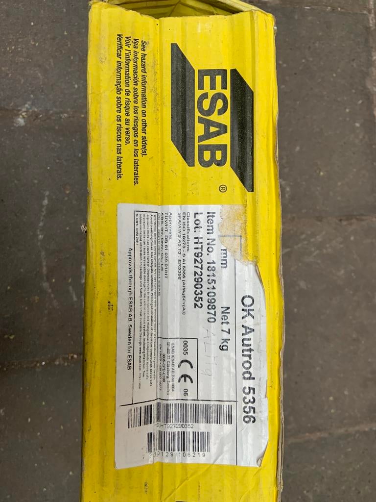 Aluminium lasdraad Esab, Doe-het-zelf en Bouw, Ophalen, Nieuw