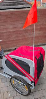 Honden/Kinderfietskar, Fietsen en Brommers, Fietsaccessoires | Aanhangwagens en Karren, Opvouwbaar, Zo goed als nieuw, Hondenkar