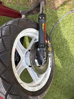 Mbk booster vork met aerox poten en voorvelg, Ophalen, Zo goed als nieuw