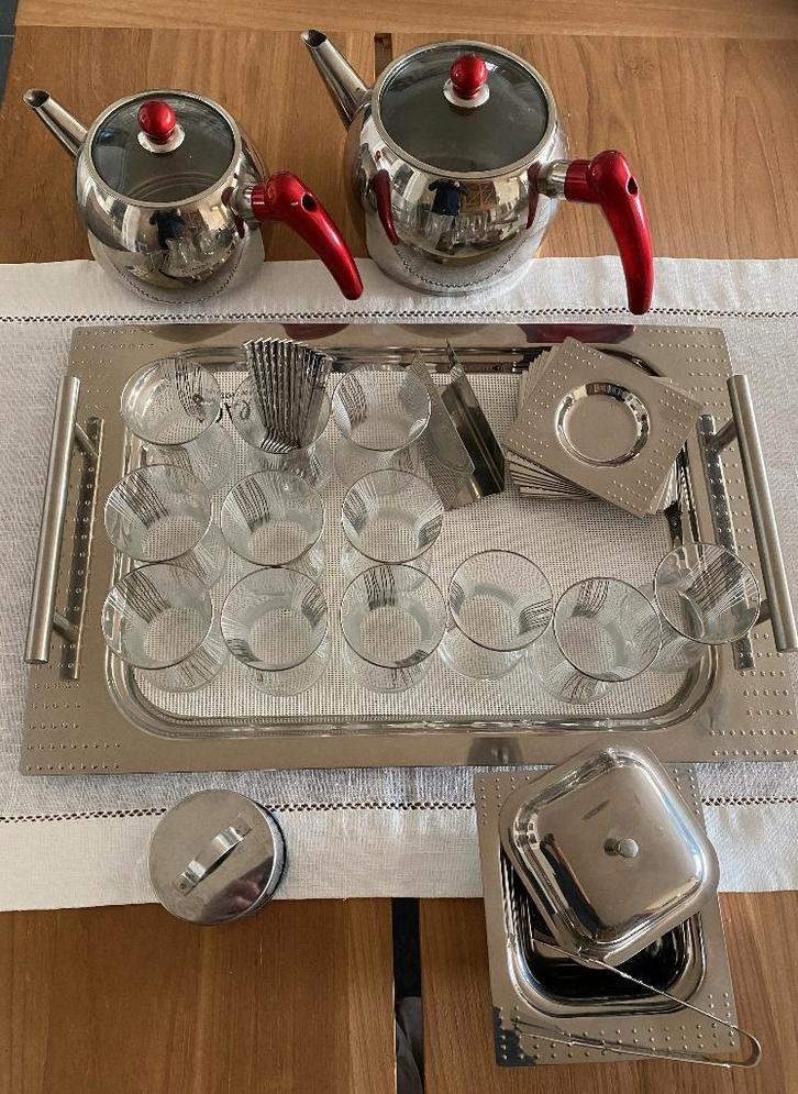 Karaca Turks Theeservies (Çay Seti) 12p – NIEUW –  Compleet, Huis en Inrichting, Keuken | Servies, Nieuw, Compleet servies, Overige stijlen