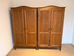 Twee houten kleerkasten, Huis en Inrichting, Kasten | Kleerkasten, Ophalen, Gebruikt, 100 tot 150 cm, 150 tot 200 cm