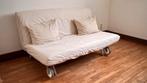Gebroken witte zetelbank / slaapbank, Ophalen, Crème, Gebruikt, Overige maten