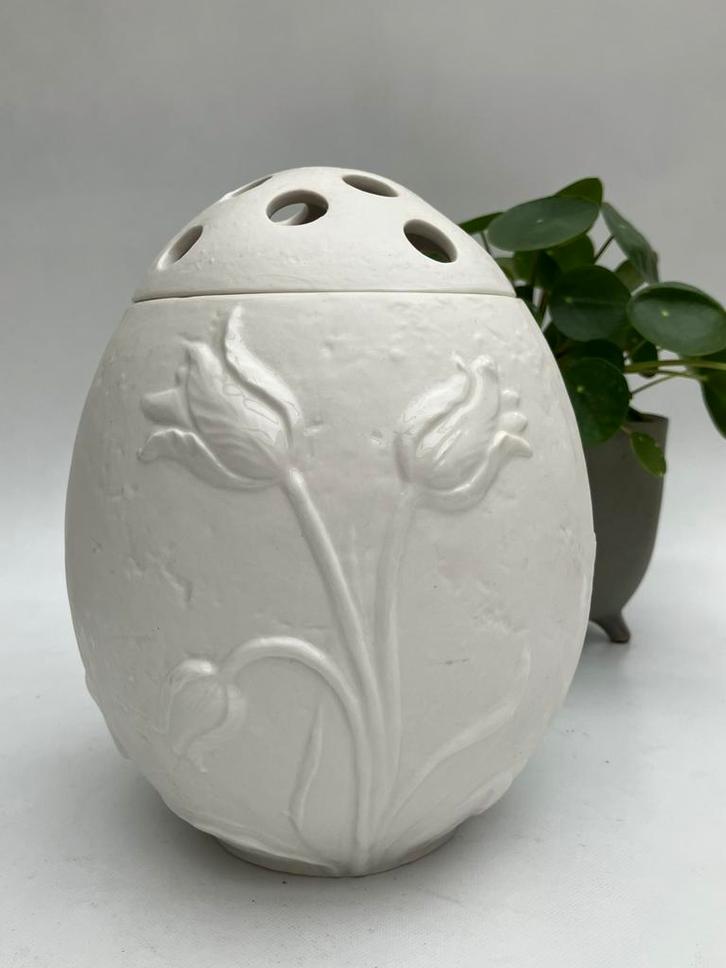 Villeroy & Boch vaas (pique fleurs) groot formaat, Huis en Inrichting, Woonaccessoires | Vazen, Zo goed als nieuw, Wit, Minder dan 50 cm