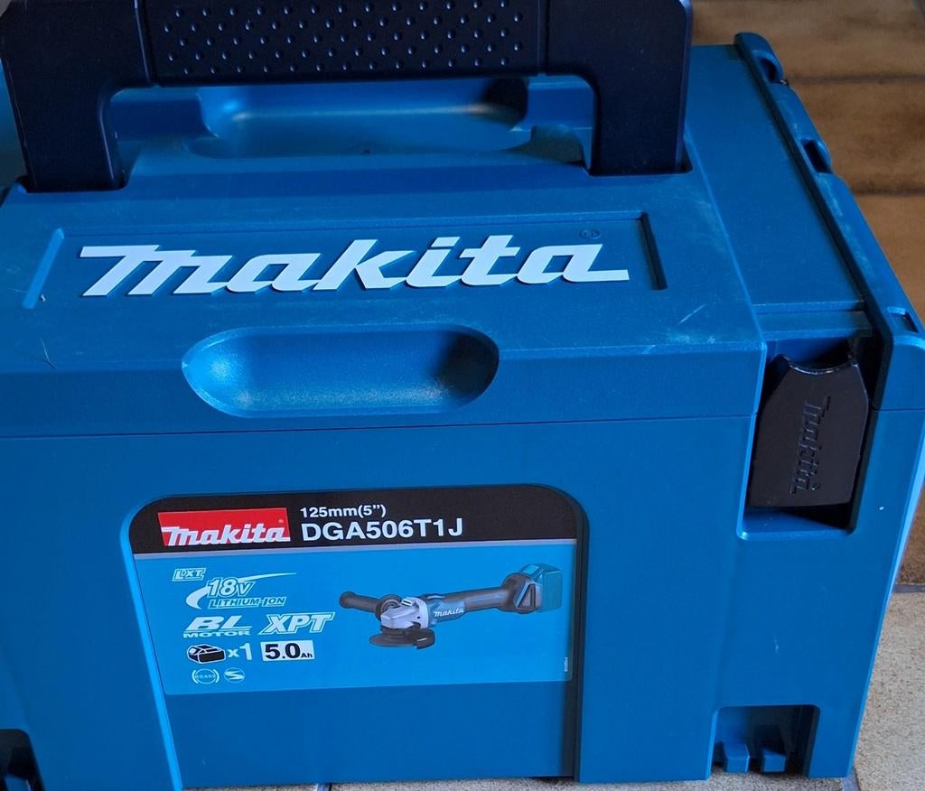 Haakse slijper Makita DGA506T1J, Bricolage & Construction, Outillage | Pièces de machine & Accessoires, Enlèvement
