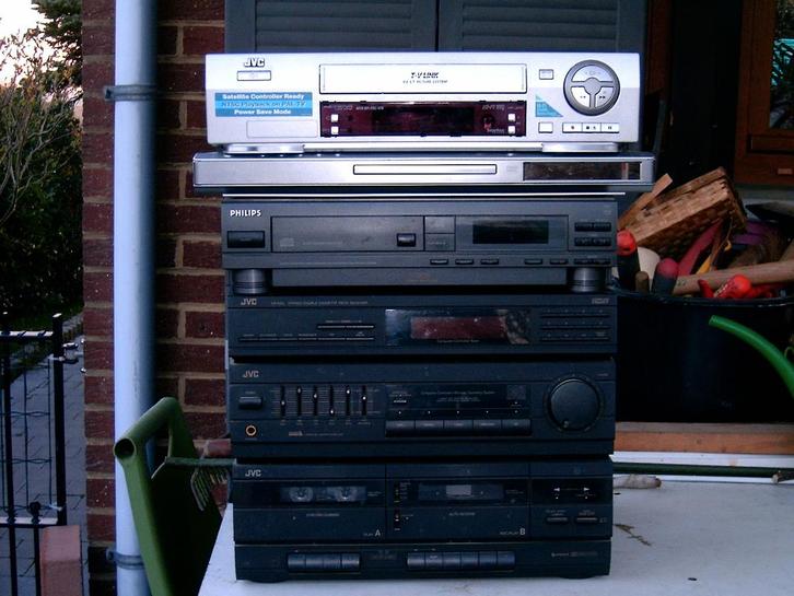 Blocchaine hifi,lecteur cd dvd ,vidéo vhs,lecteur cd, TV, Hi-fi & Vidéo, Chaîne Hi-fi, Deck cassettes ou Lecteur-enregistreur de cassettes