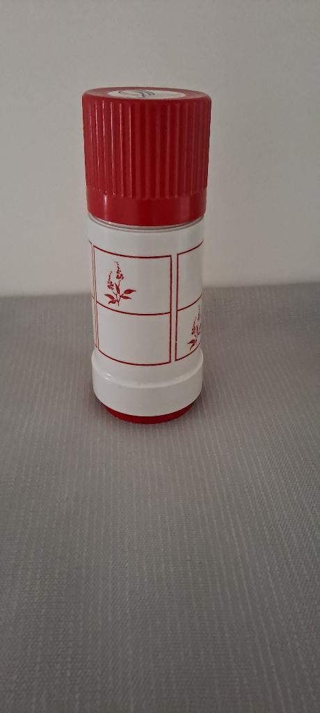 Grijs/rode thermoskan, Overige typen, Ophalen of Verzenden, Gebruikt, Meerkleurig