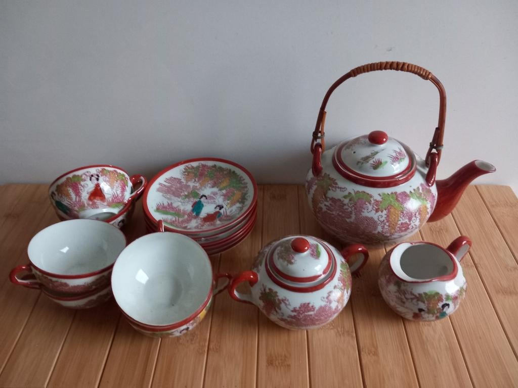 Japanse thee servies, Ophalen
