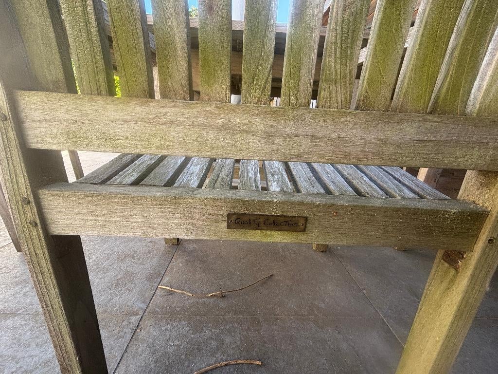 Tuintafel (240*100) met 8 stoelen, Tuin en Terras, Ophalen, Gebruikt, Rechthoekig, Teakhout