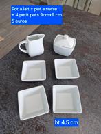 Nouveau !! Pot de lait + sucrier + 4 pots, Enlèvement ou Envoi