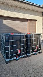 Zwarte anti algen 1000L watervaten/regentonnen in nieuwstaat, Tuin en Terras, Regentonnen, Ophalen, Kunststof, Met kraantje, 150 liter of meer