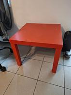 Table d'appoint Ikea Lack Rouge, 55 à 75 cm, Enlèvement, Utilisé, Bois
