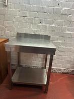 Table inox + tiroirs inox + poubelles inox, Enlèvement, Comme neuf