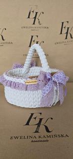 Gehaakt Paasmandje 20cm  | EK Ewelina Kamińska handmade, Diversen, Ophalen of Verzenden, Nieuw