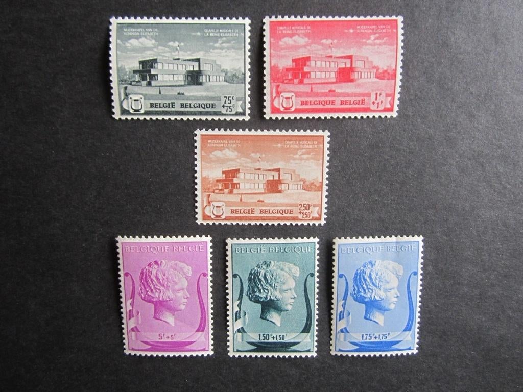 Timbres Belgique - N532 à 537 (x) - 5,50Eur, Trace d'autocollant, Non oblitéré, Timbre-poste, Enlèvement ou Envoi