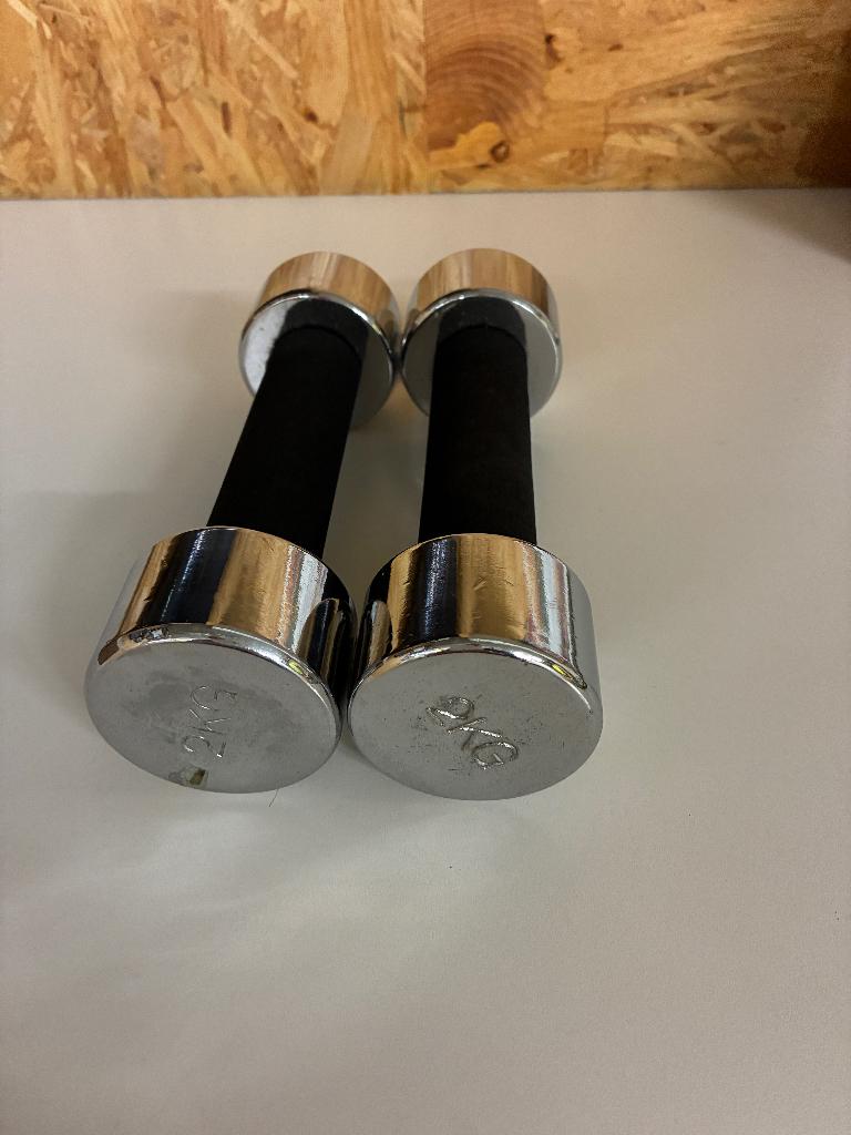 Haltères/Haltères 2x2 kg, Sports & Fitness, Enlèvement, Utilisé
