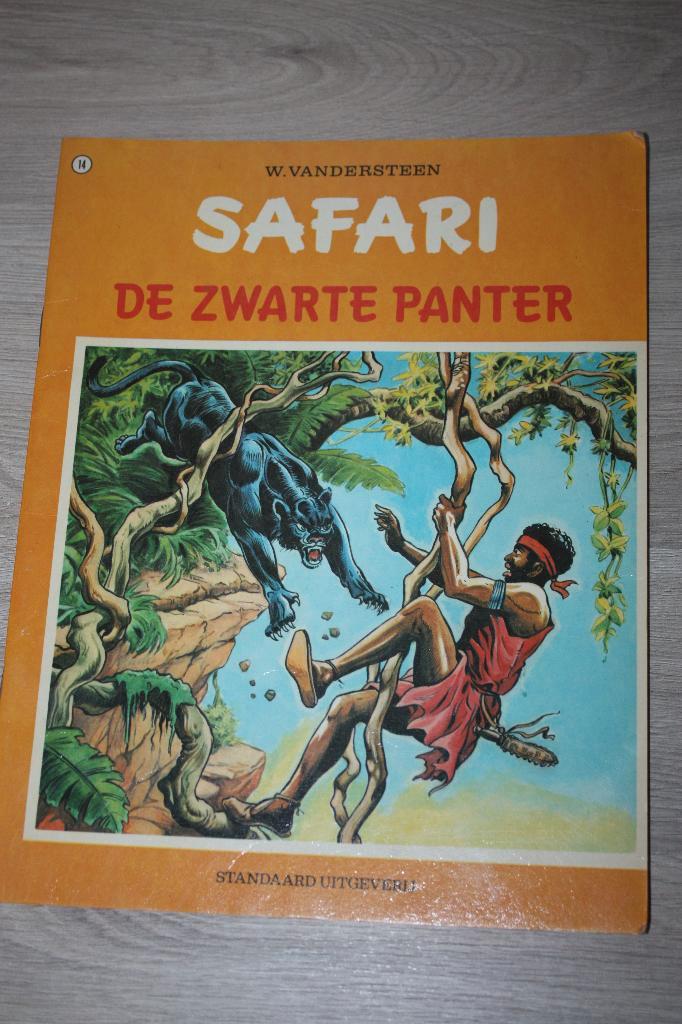Safari , De zwarte Panter nr14 , 1e druk 1972, Boeken, Stripverhalen, Gelezen, Eén stripboek, Ophalen of Verzenden