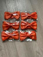 Zes oranje vlinderdassen, Kleding | Heren, Stropdassen, Ophalen of Verzenden, Nieuw, Oranje, Effen