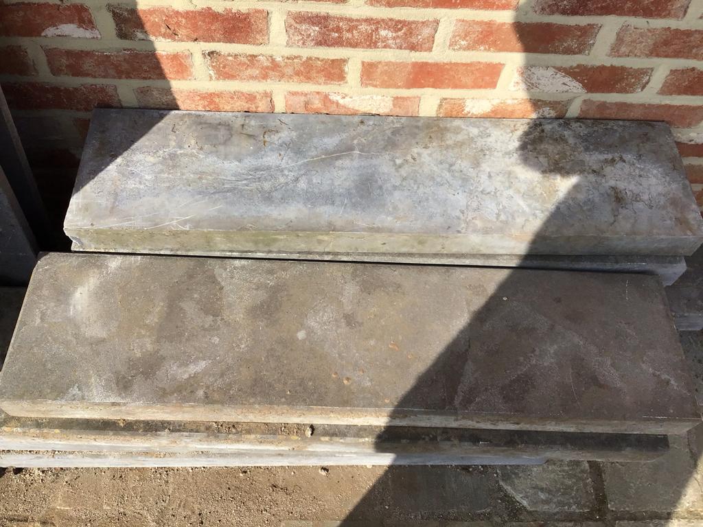 Dorpel blauwe hardsteen (40€/stuk) (11 stuks beschikbaar), Ophalen, Gebruikt