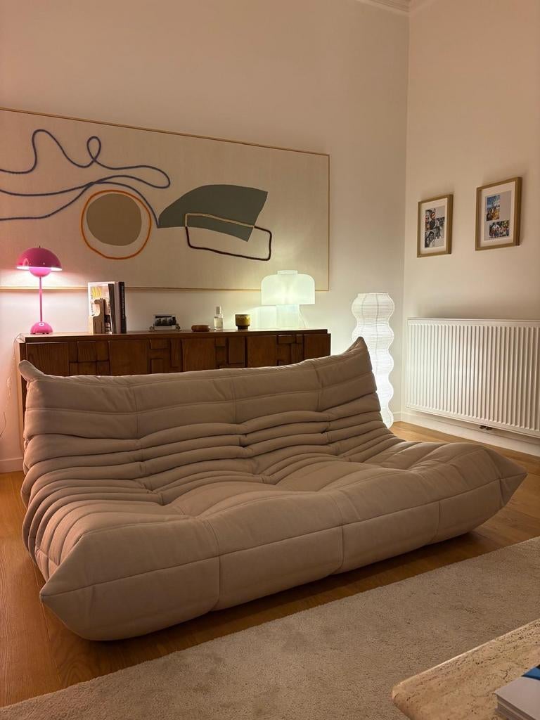 Togo trois places, Ligne Roset, Michel Ducaroy, 1970s, Maison & Meubles