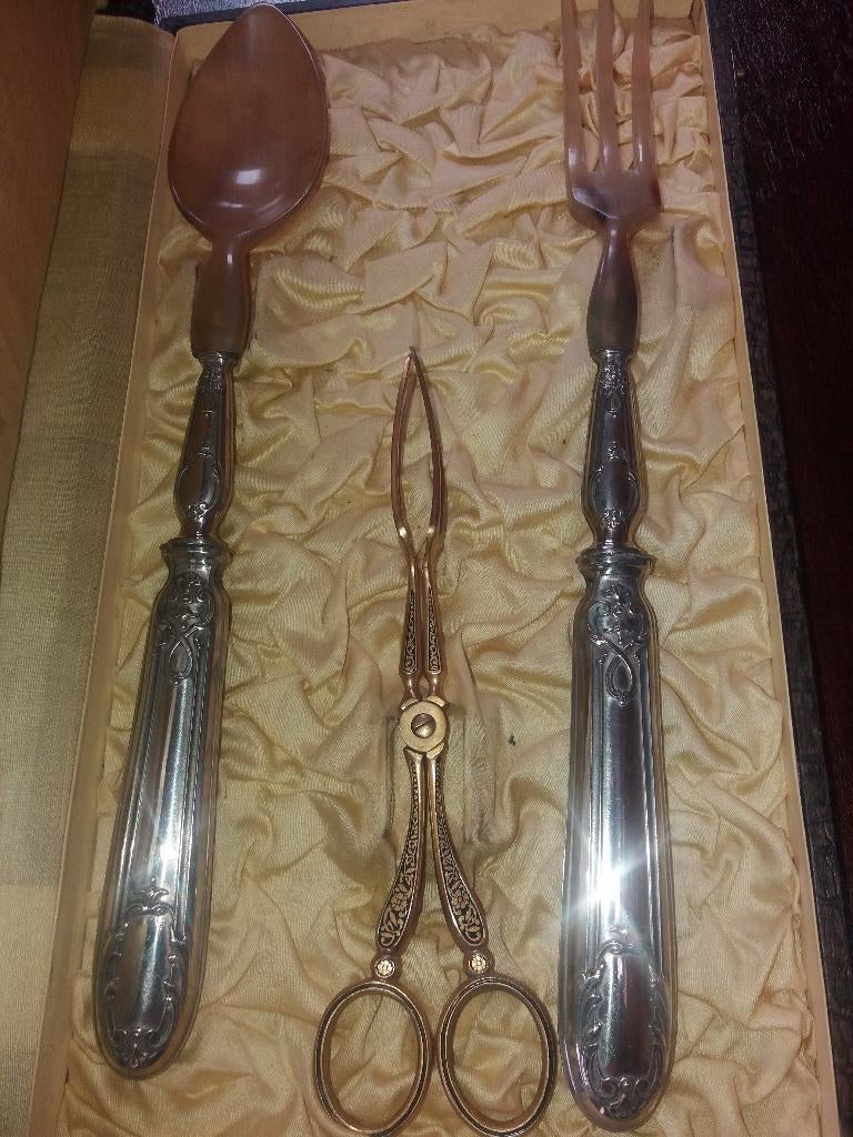 Couvert a salade antique 3 pièces, Antiquités & Art, Antiquités | Couverts, Enlèvement ou Envoi