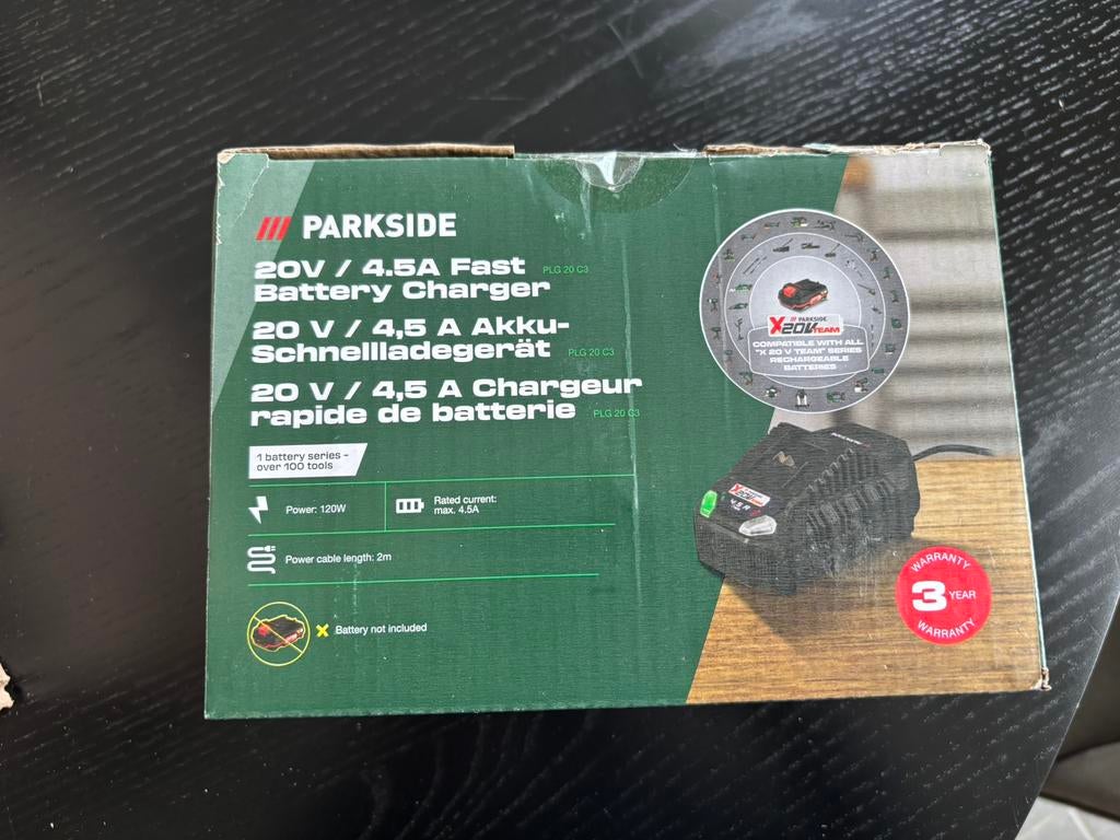 Parkside 20V/4.5A snellader, Ophalen, Nieuw