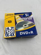 DVD + R RW Memorex 5pack 4.7 GB 1x-4x (120 min video), Ophalen of Verzenden, Nieuw, Dvd, Memorex