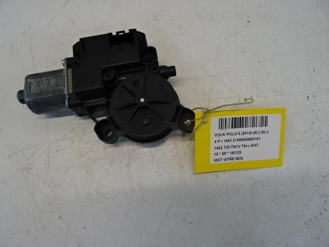 MOTOR RAAMMECHANIEK LINKS VOOR Polo V (6R) (6R0959801A1), Gebruikt, Voor, Volkswagen