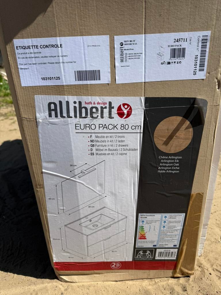 Badkamermeubel lavabo nieuw, Huis en Inrichting, Badkamer | Badkamermeubels, Ophalen, Nieuw