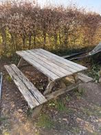 Acacia picknicktafel, Tuin en Terras, Picknicktafels, Ophalen, Gebruikt, Rechthoekig, Hout
