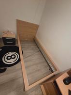 Bedonderstel, hoog, wit gelazuurd eikenfineer, 90x200 cm, Huis en Inrichting, Ophalen, Wit