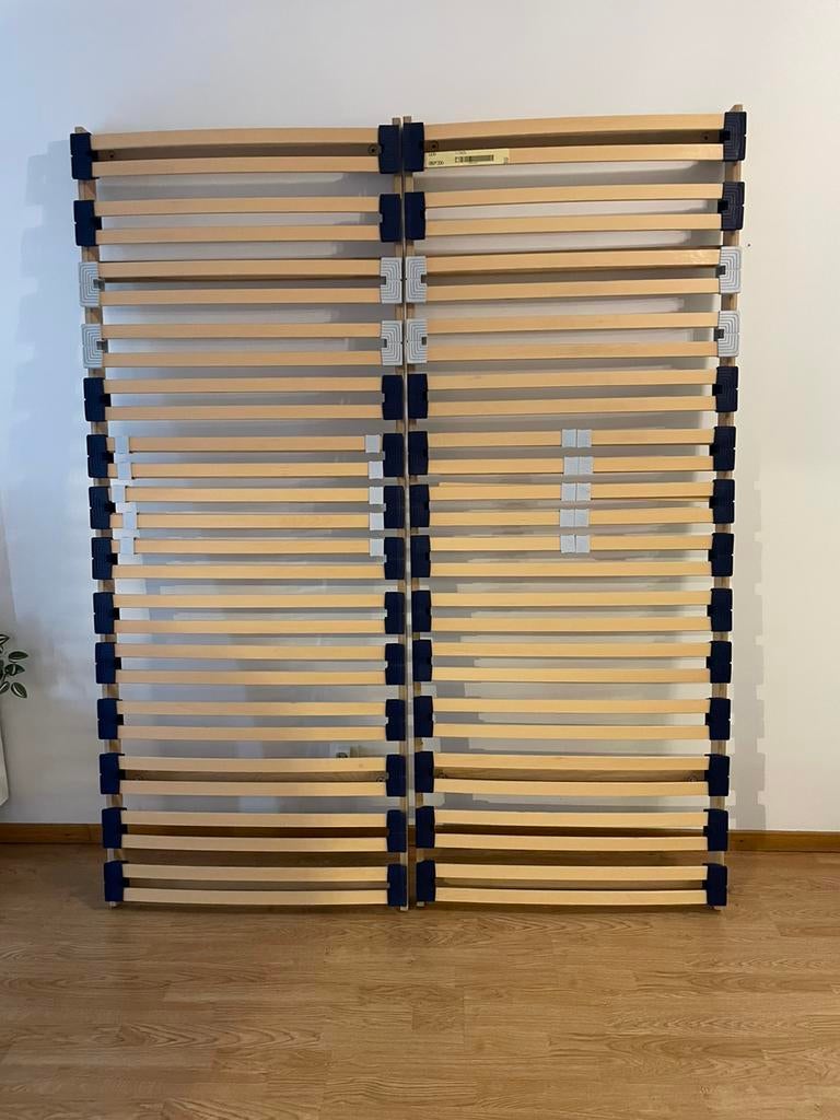 Lattembodem flex beka regelbaar 2 x 80 cm, Ophalen, Tweepersoons, Zo goed als nieuw, Bedbodem