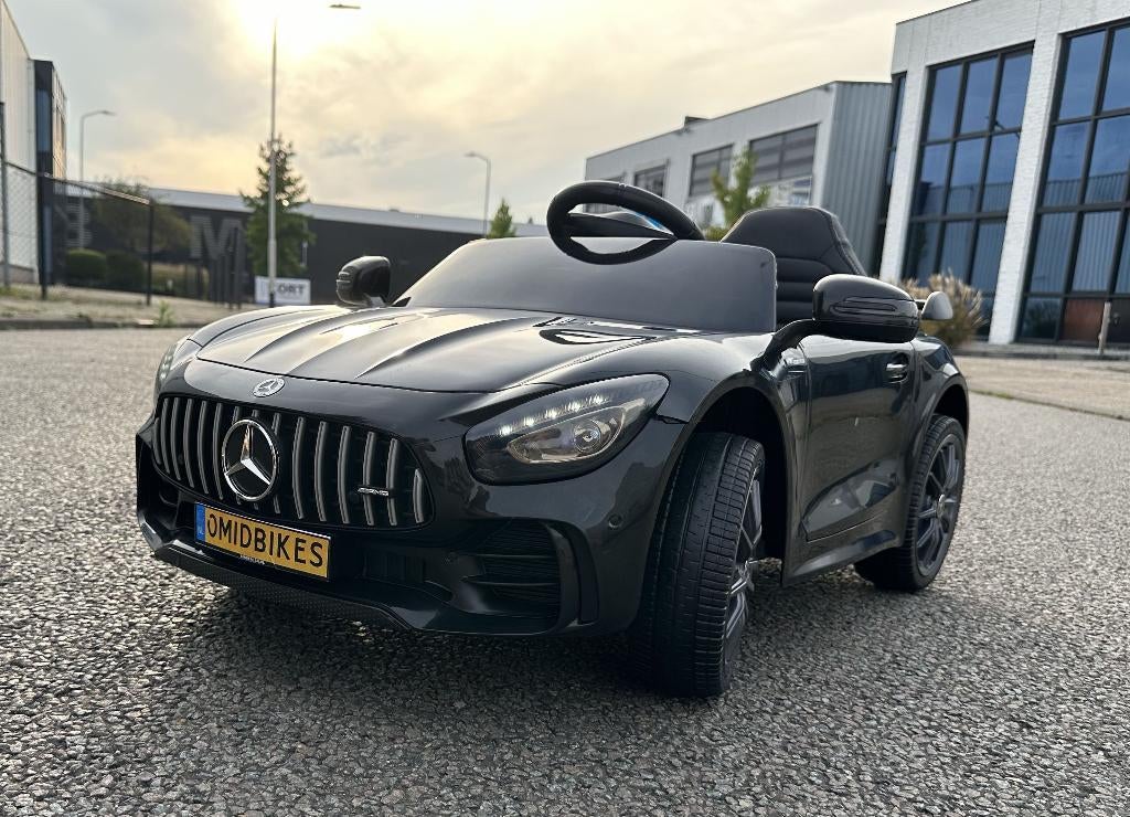 Mercedes GT-R AMG zwart 12V Afstandsbediening, MP3, AUX NIEU, Kinderen en Baby's, Ophalen of Verzenden, Nieuw