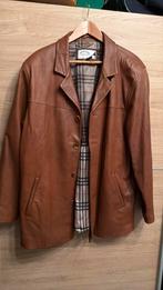 Lederen jas maat 54/XL bruin, Kleding | Heren, Jassen | Zomer, Ophalen of Verzenden, Zo goed als nieuw, Maat 52/54 (L), Bruin