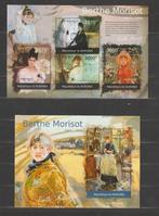 Burundi 2012 Blocks Berthe Morisot (peintre) **, Timbres & Monnaies, Timbres | Afrique, Enlèvement ou Envoi, Autres pays, Non oblitéré