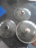 glazen deksel uit te kiezen 24,5 en 27,5cm, Enlèvement ou Envoi